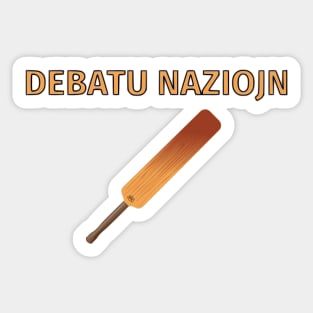 Debatu Naziojn Sticker